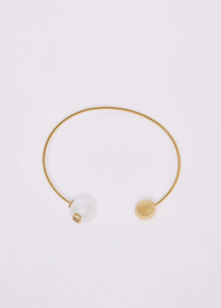Bracciale semirigido con perle oro Liu Jo - medium