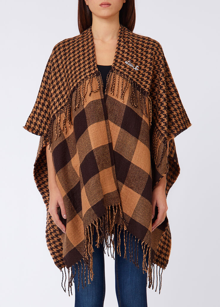 Jacquard poncho beige Liu Jo - medium Jacquard poncho beige Liu Jo - medium
