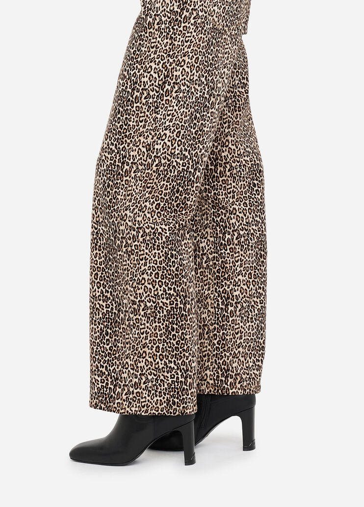 Baggyhose mit Animal-Print Animal-Print Liu Jo - large image number 3