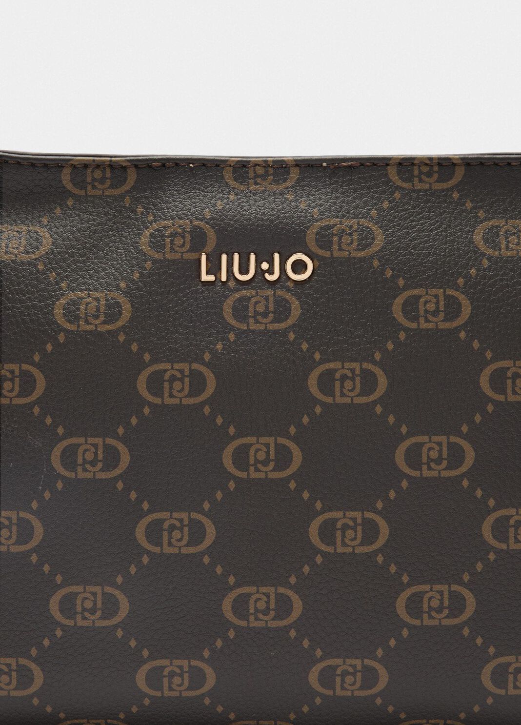 Borsa a spalla media monogram beige Liu Jo - large image number 2