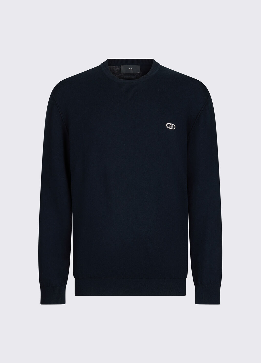 Cotton and cashmere sweater dark blue Liu Jo - large image number 6