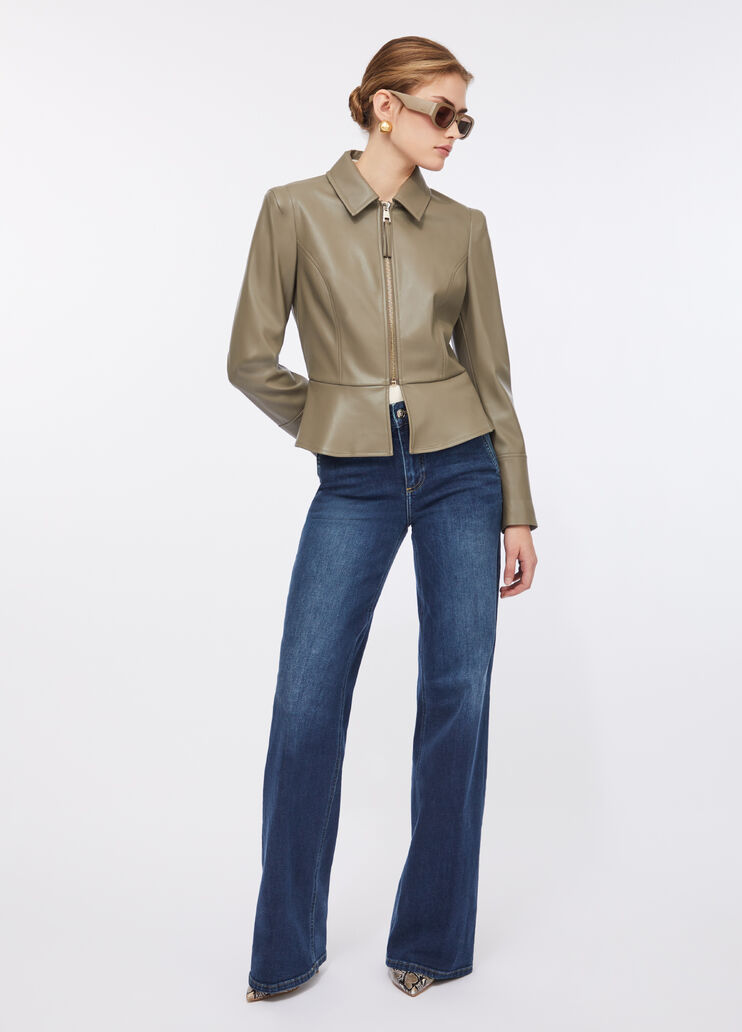 Slim-Fit-Jacke mit Coated-Optik Spargel Liu Jo - large image number 5