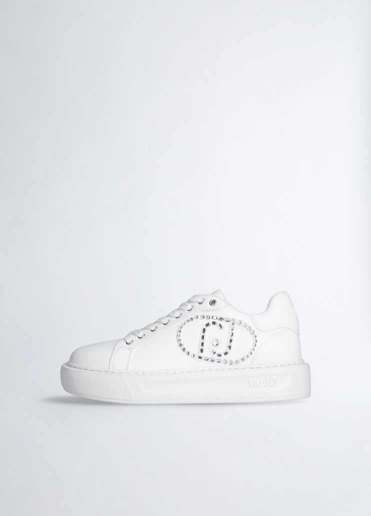 Sneakers with jewel logo white Liu Jo - large image number 5 Sneakers with jewel logo white Liu Jo - large image number 5