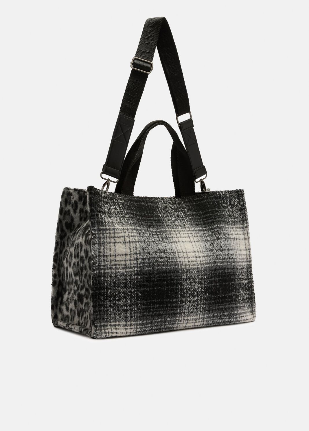 Gro&szlig;er Shopper mit Animal-Print Karomuster Liu Jo - large image number 1