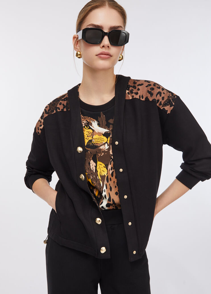 Sudadera con botones negro Liu Jo - medium