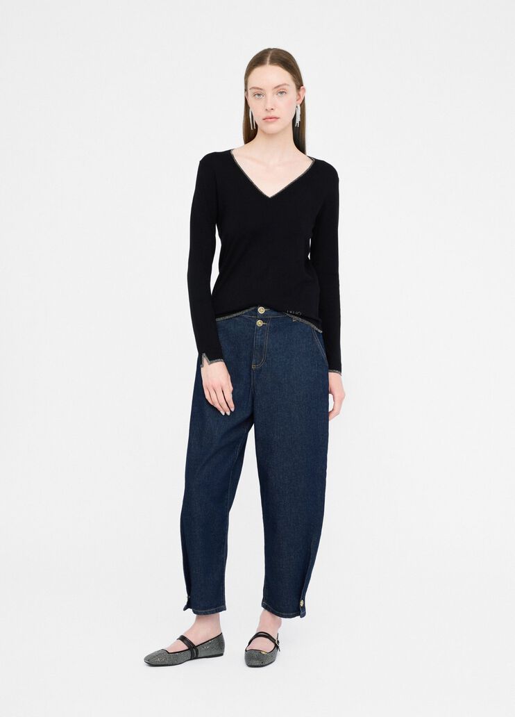 V-neck jumper black Liu Jo - medium V-neck jumper black Liu Jo - medium