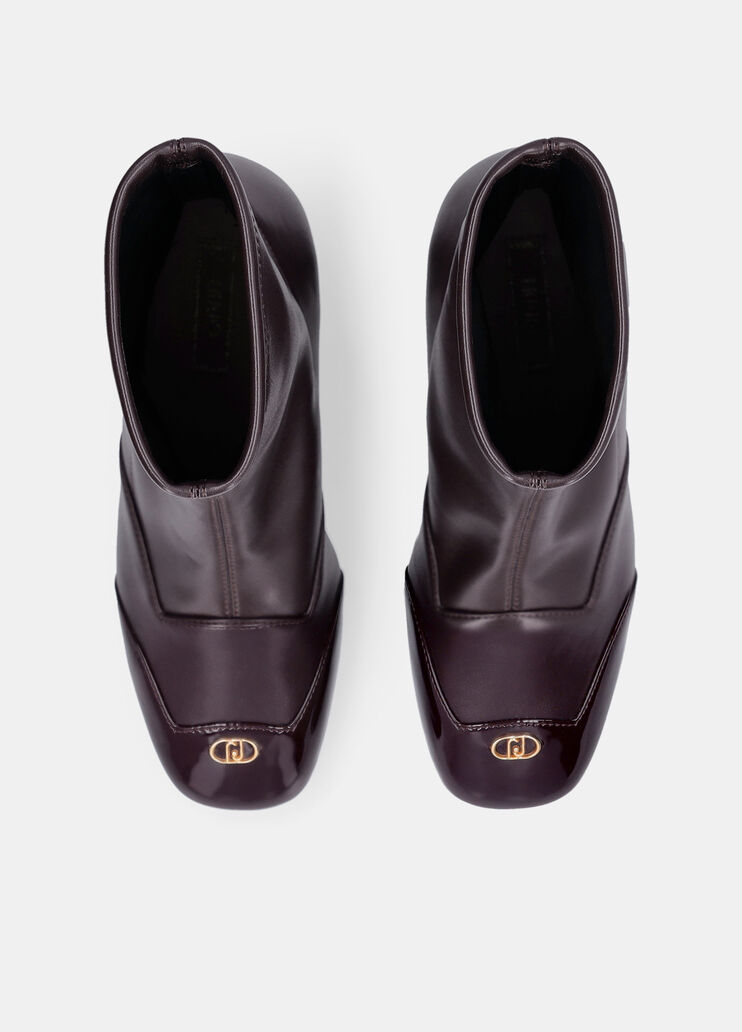 Stivaletti con tacco largo amarone Liu Jo - large image number 4