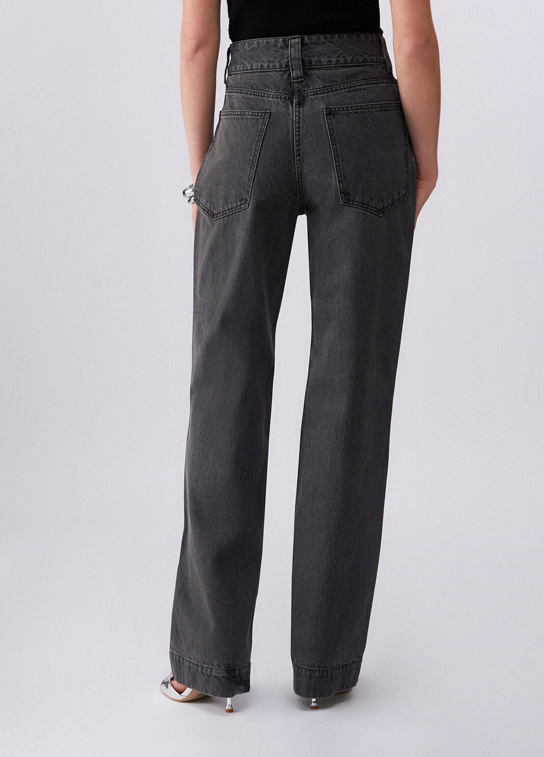 High-rise flared jeans black denim Liu Jo - large image number 1