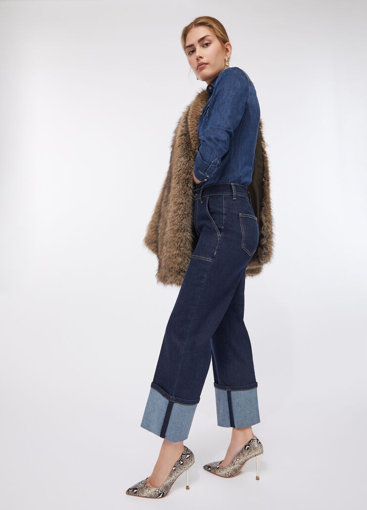 Straight Cropped Jeans classic wash Liu Jo - medium