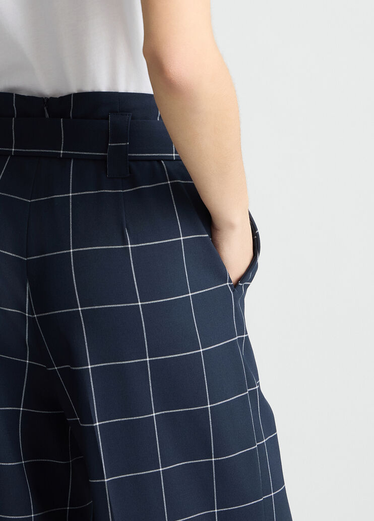 High-rise check trousers blue Liu Jo - large image number 3