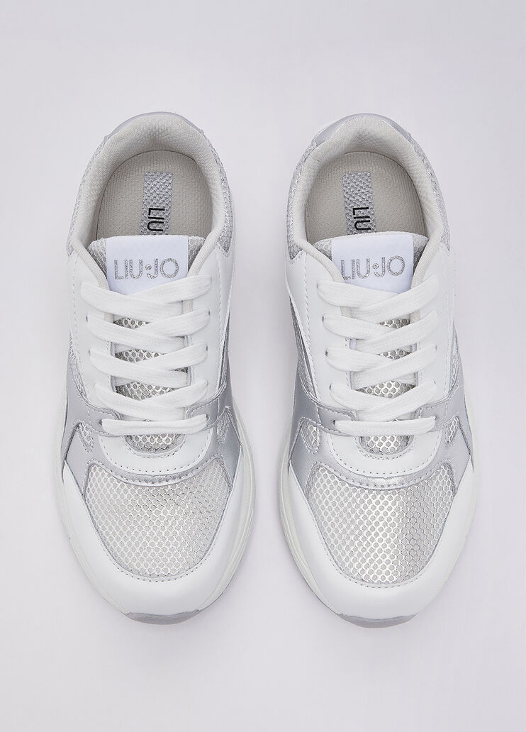 Metallic Mesh Sneakers white Liu Jo - medium