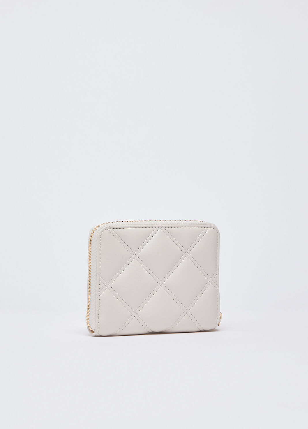 Portafoglio piccolo matelass&eacute; panna Liu Jo - large image number 1