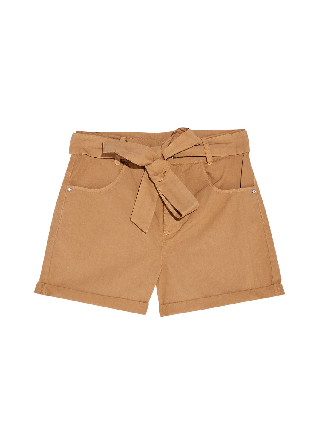 Eco-friendly high-rise shorts caramel Liu Jo - large image number 0