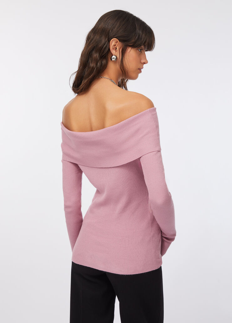 Off-the-shoulder jumper pink Liu Jo - large image number 1