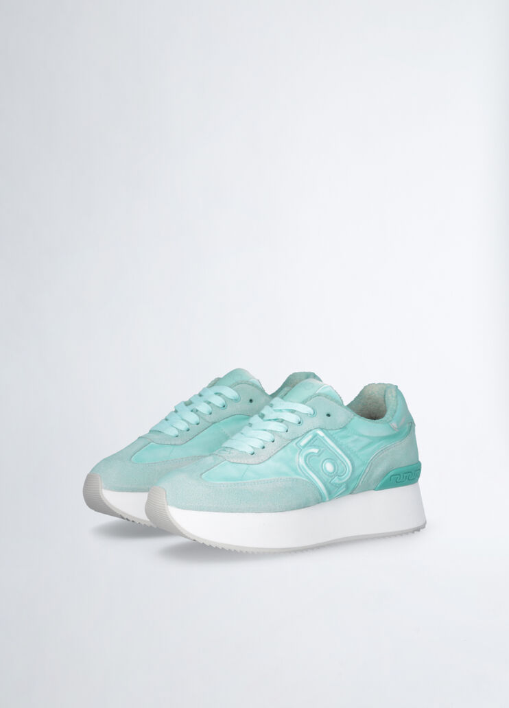 Faded platform sneakers Aqua Liu Jo - large image number 2 Faded platform sneakers Aqua Liu Jo - large image number 2