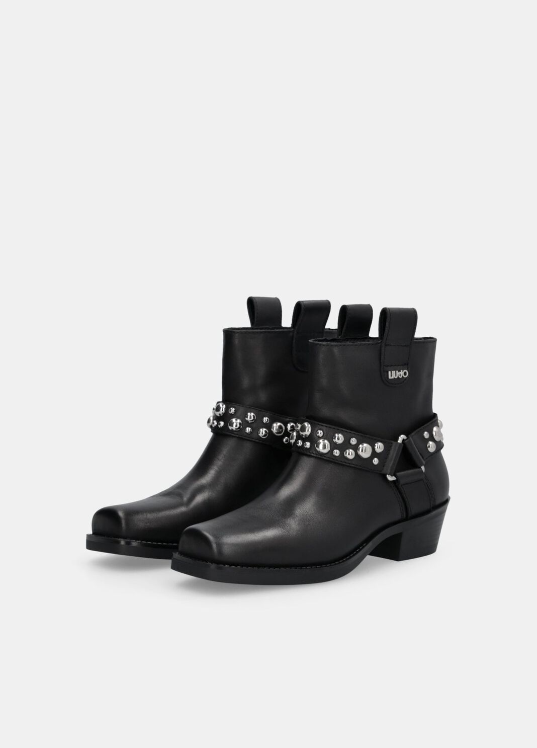 Bottines Texanes &agrave; Clous noir Liu Jo - large image number 2