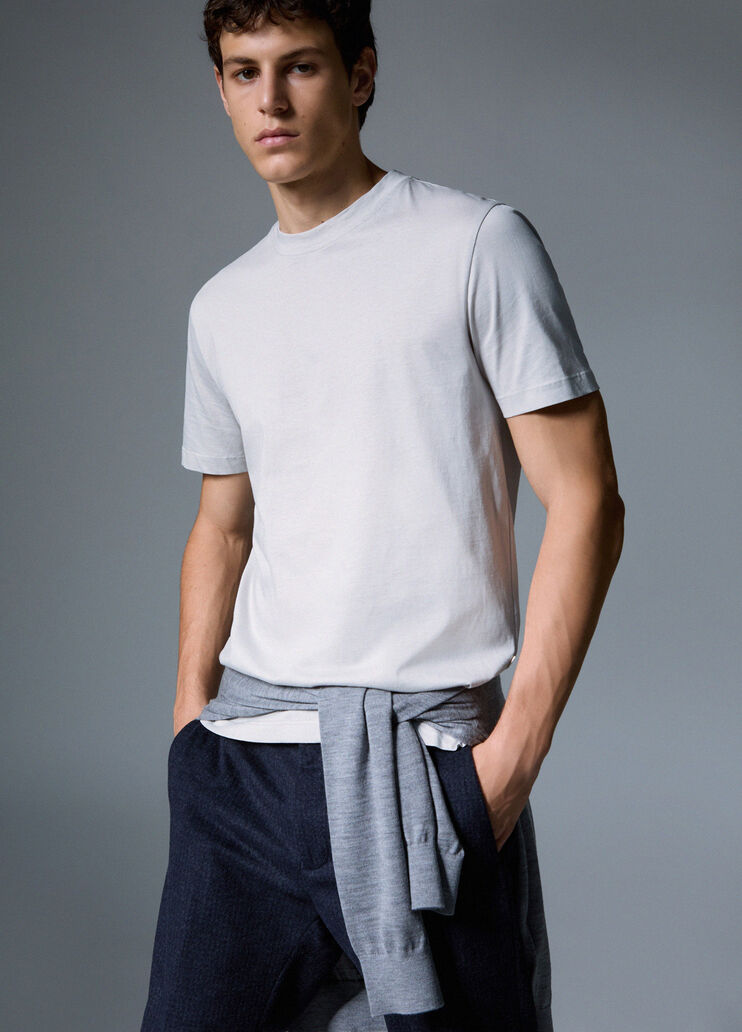 Embroidered Logo T-shirt light grey Liu Jo - medium