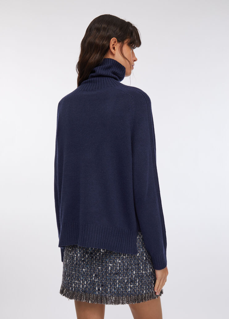 Wool and cashmere turtleneck dark blue Liu Jo - large image number 1 Wool and cashmere turtleneck dark blue Liu Jo - large image number 1