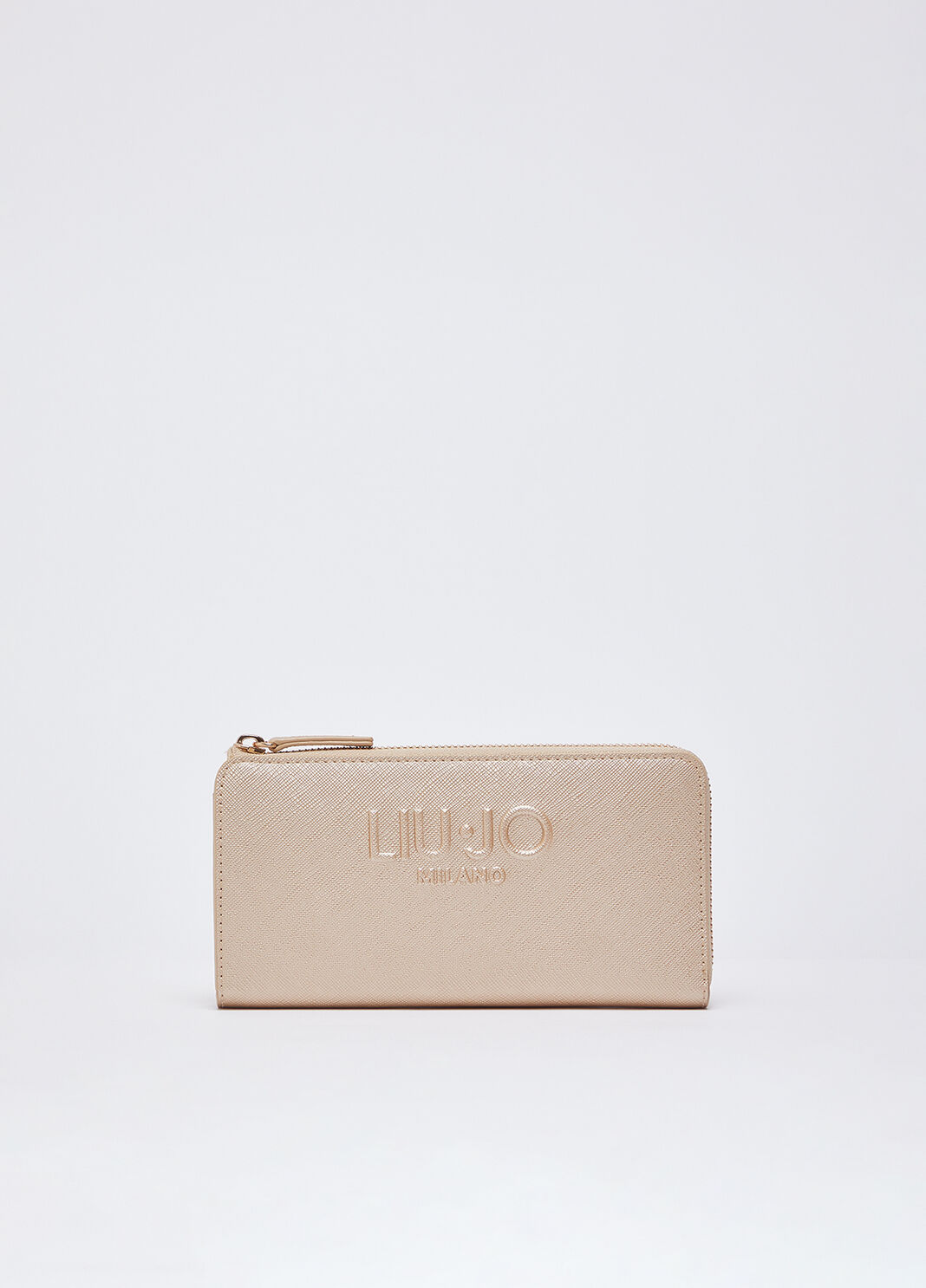 Large purse with zip light gold Liu Jo - large image number 0