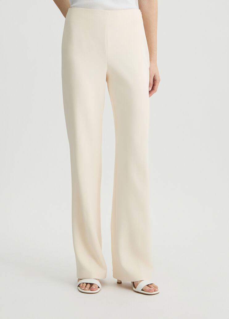Long champagne-coloured crepe trousers champagne Liu Jo - medium Long champagne-coloured crepe trousers champagne Liu Jo - medium