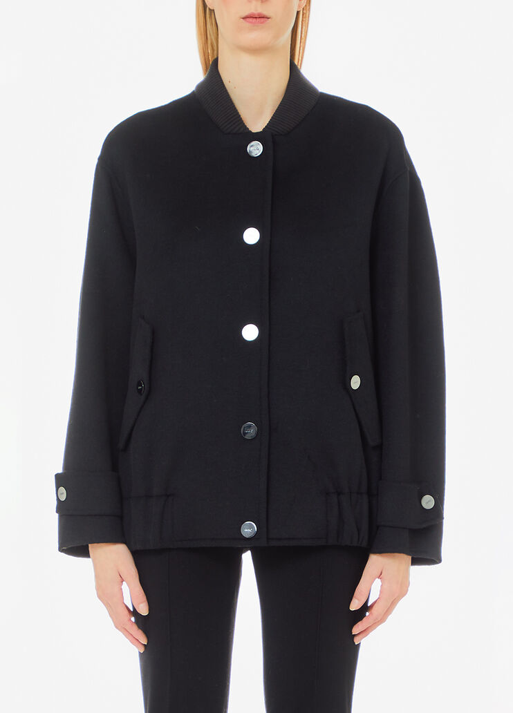 Wool-blend bomber jacket black Liu Jo - medium Wool-blend bomber jacket black Liu Jo - medium