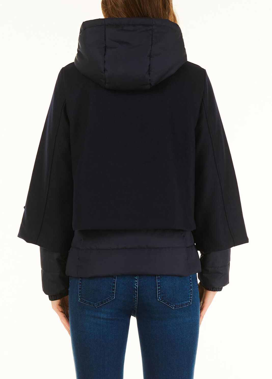 Chaqueta rellena con capucha azul oscuro Liu Jo - large image number 1