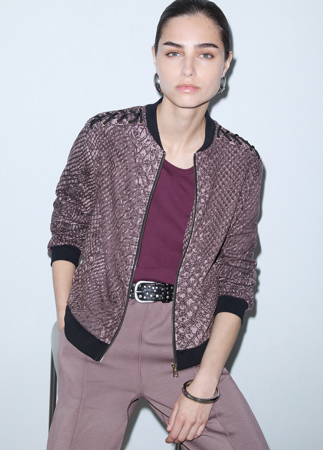 Sweat-shirt avec Lacets marron Liu Jo - large image number 2