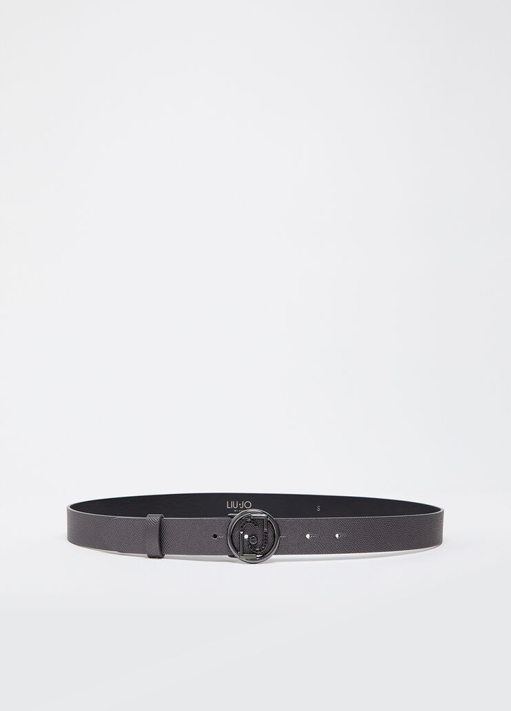 Cintura con fibbia logata grigio Liu Jo - medium