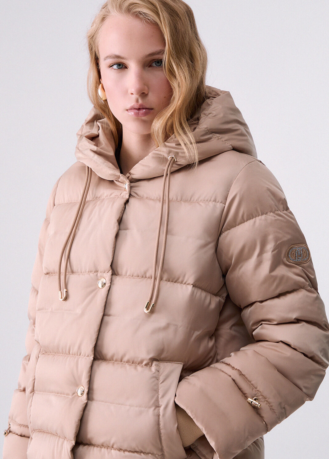 Jacket with matching gloves beige Liu Jo - large image number 4