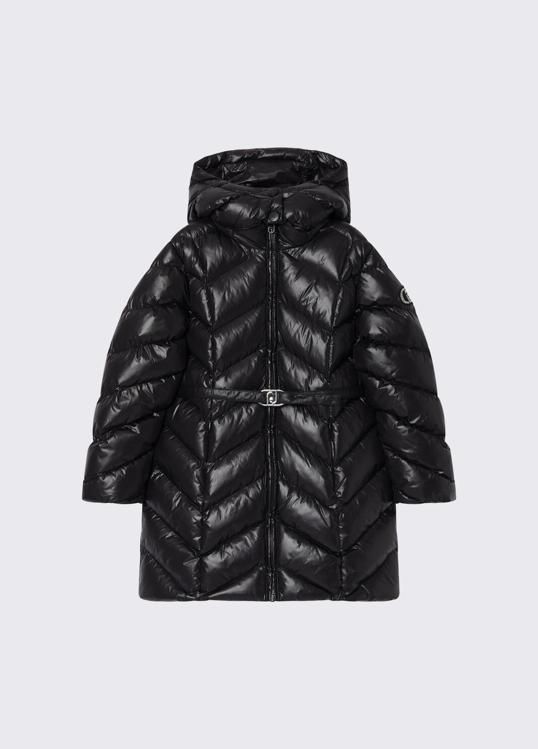 Long padded jacket with hood black Liu Jo - large image number 2