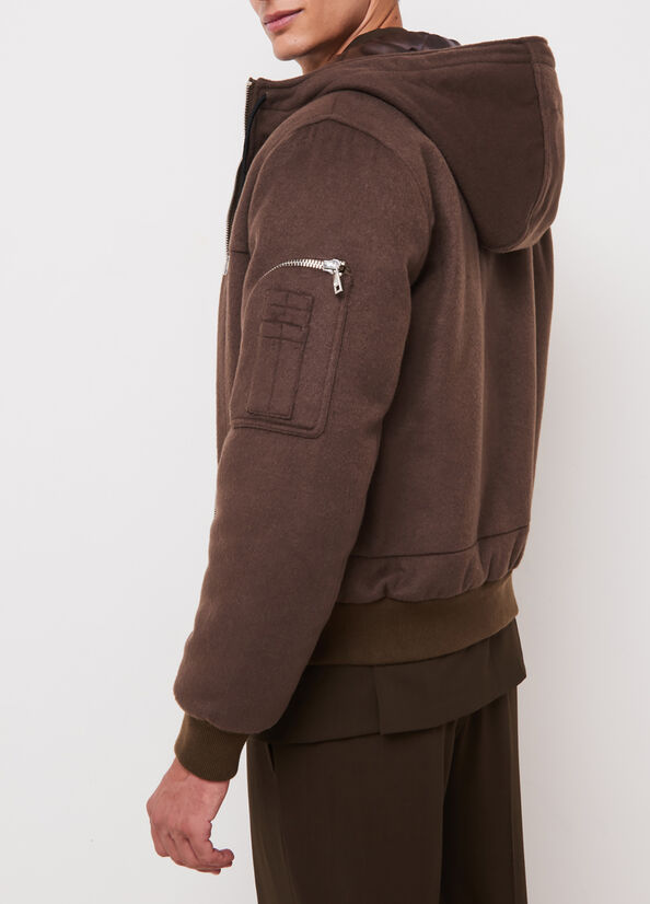 Chaqueta con capucha marrón oscuro Liu Jo - large image number 1