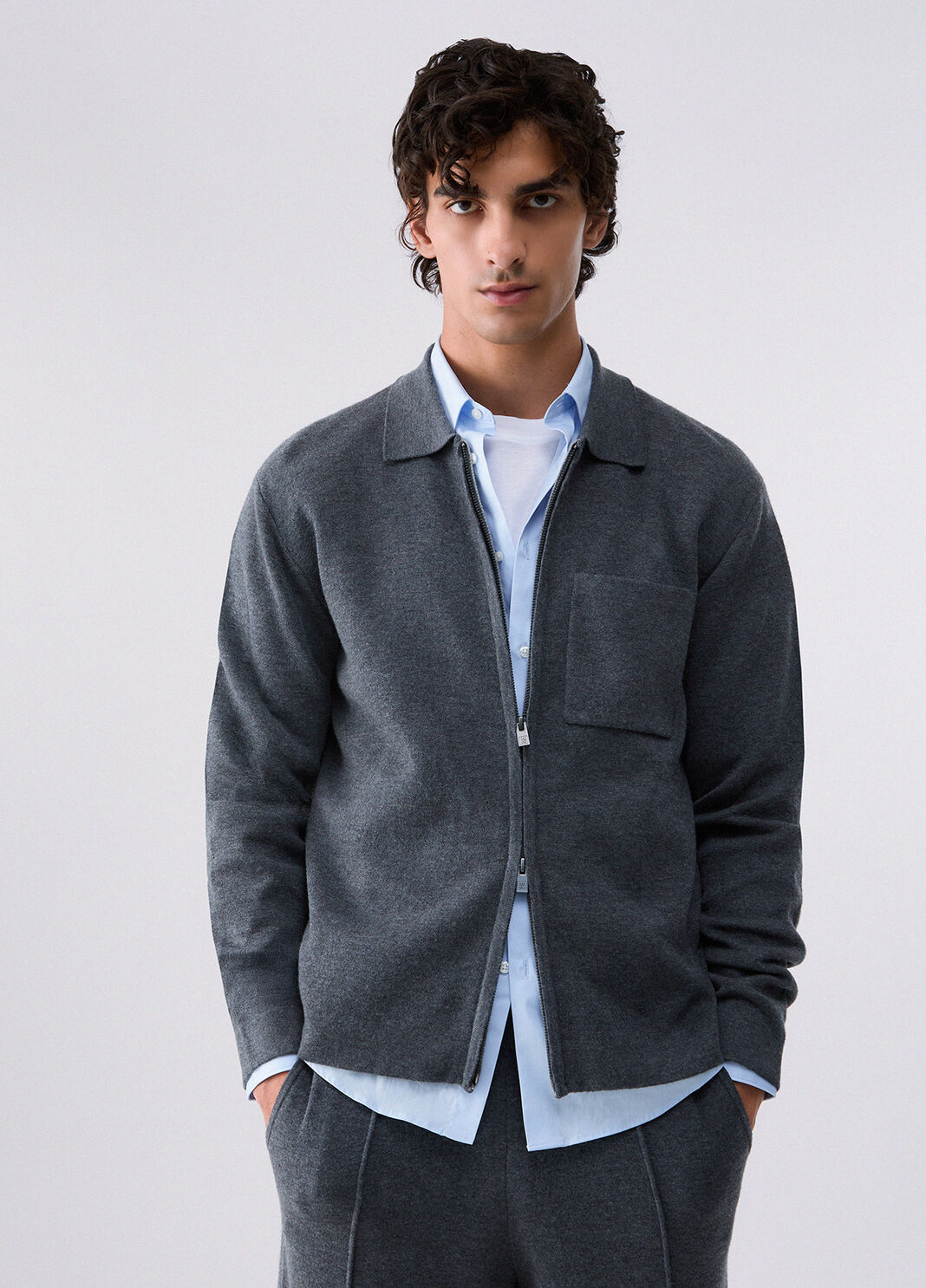 Knit with zip dark grey Liu Jo - large image number 0