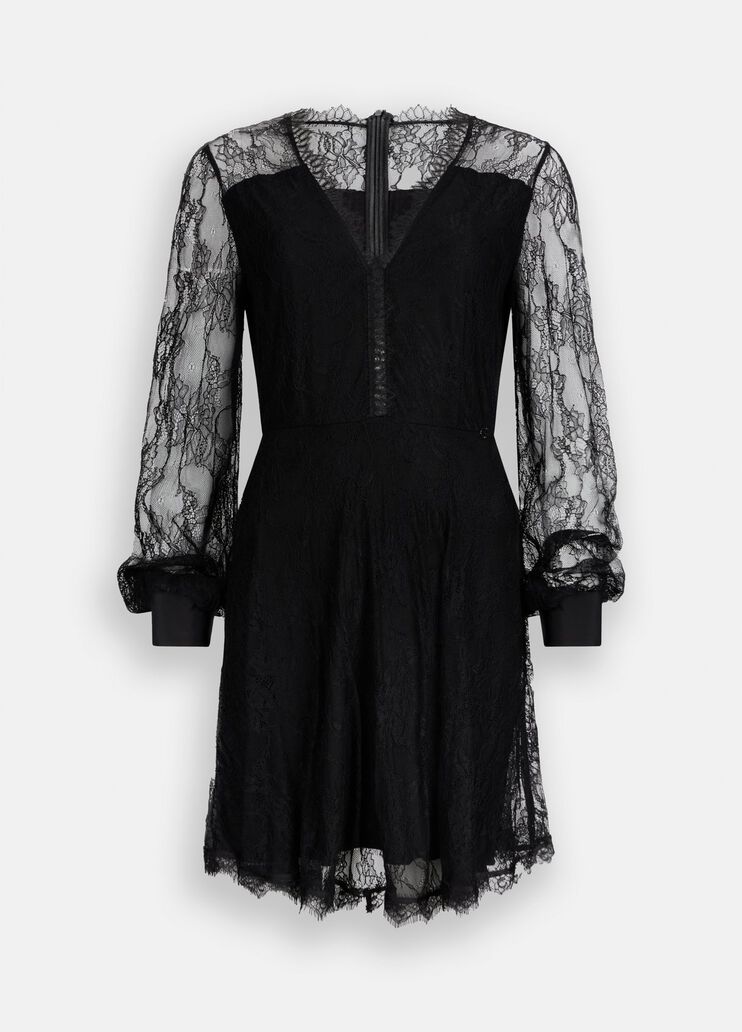 Short lace dress black Liu Jo - large image number 6 Short lace dress black Liu Jo - large image number 6