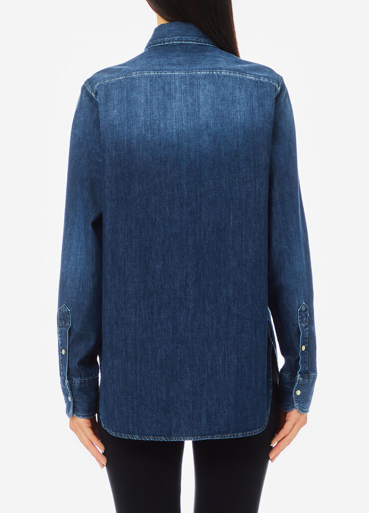 Chemise en denim bleu foncé Liu Jo - medium