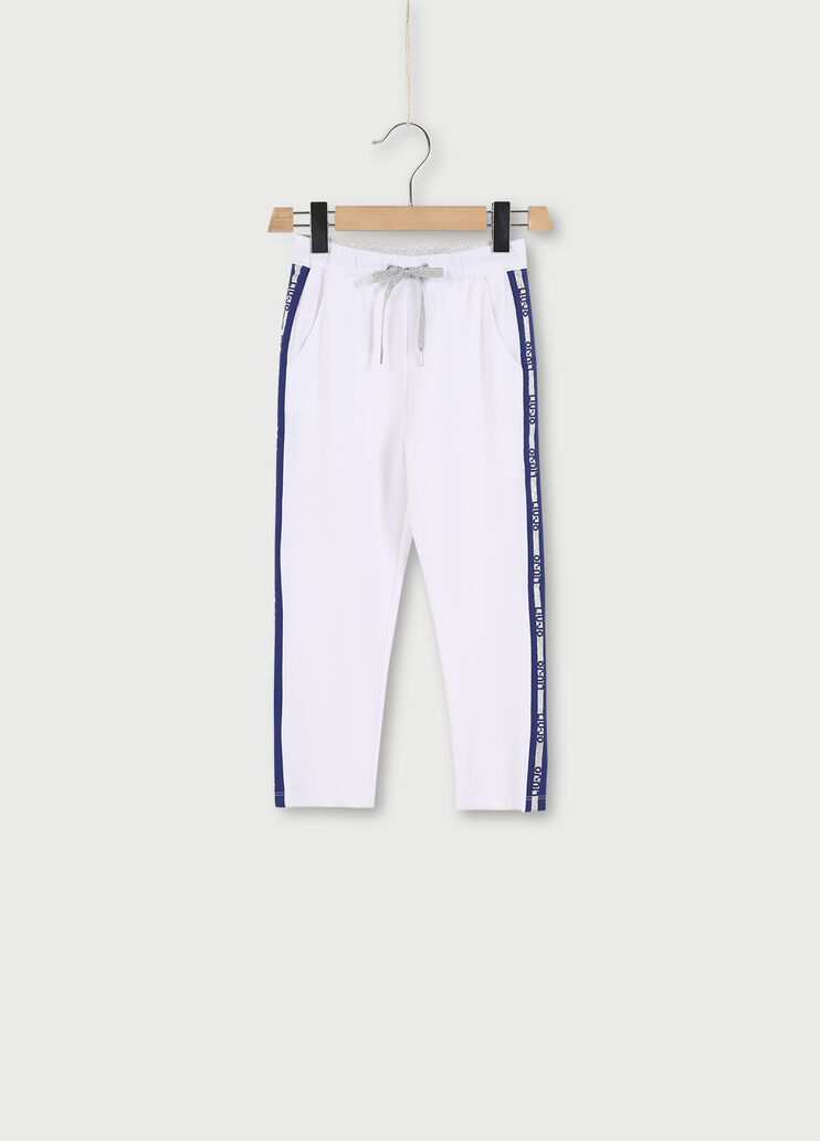 Joggings con glitter Bianco Liu Jo - large image number 0