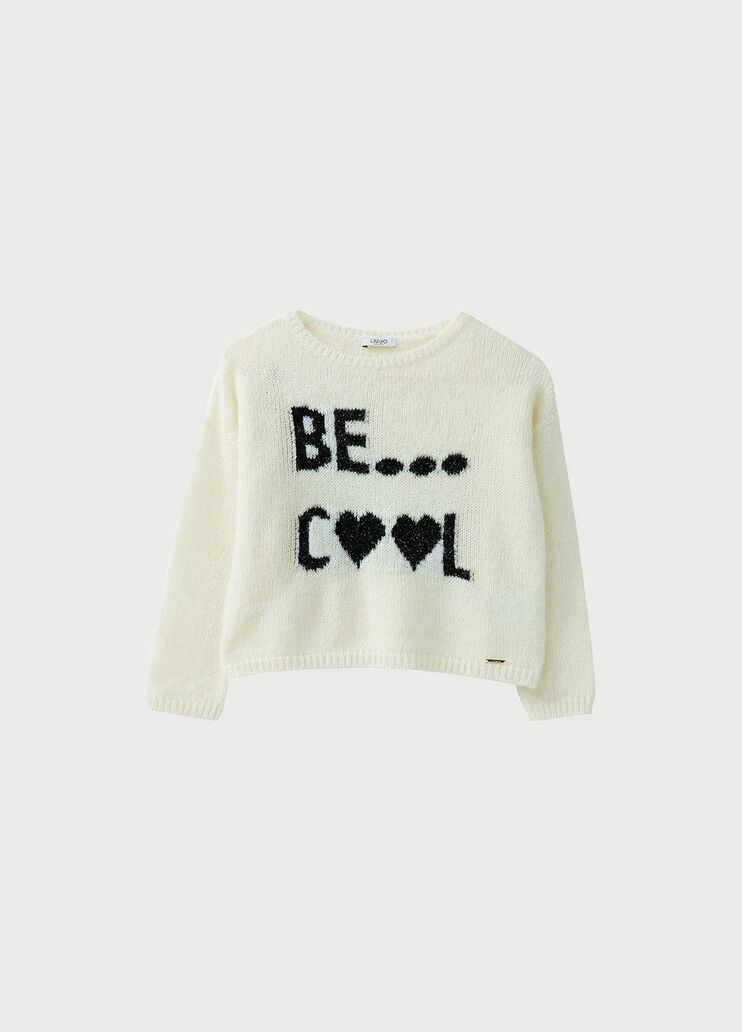 Jumper with wording White Liu Jo - large image number 0