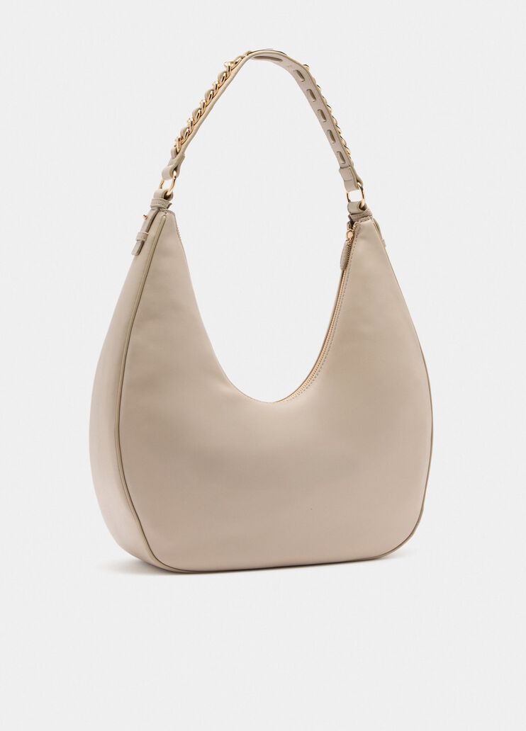 Large hobo bag with chain beige Liu Jo - large image number 3