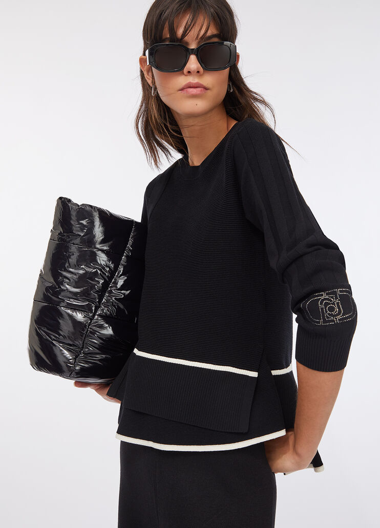 Pull Liu Jo Better noir Liu Jo - large image number 3