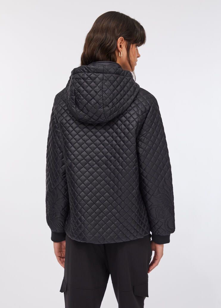 Manteau en nylon matelassé noir Liu Jo - large image number 1