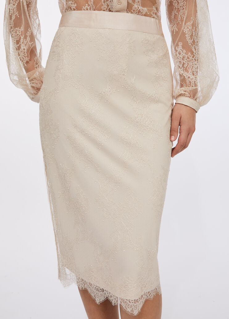 Falda de encaje beige Liu Jo - large image number 2 Falda de encaje beige Liu Jo - large image number 2