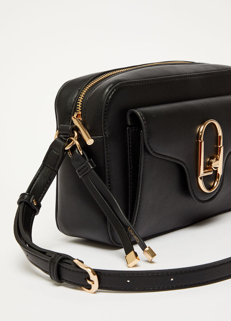 Eco-friendly crossbody bag with charm black Liu Jo - large image number 4