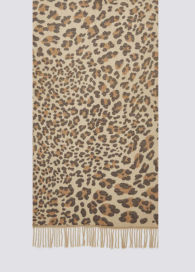 Jacquard stole brown animal-print Liu Jo - large image number 2