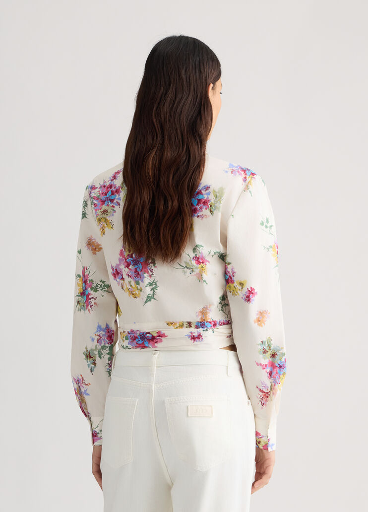 Floral shirt white with flowers Liu Jo - large image number 1 Floral shirt white with flowers Liu Jo - large image number 1