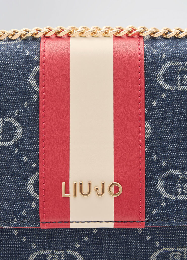 Small jacquard crossbody bag dark denim Liu Jo - large image number 4 Small jacquard crossbody bag dark denim Liu Jo - large image number 4