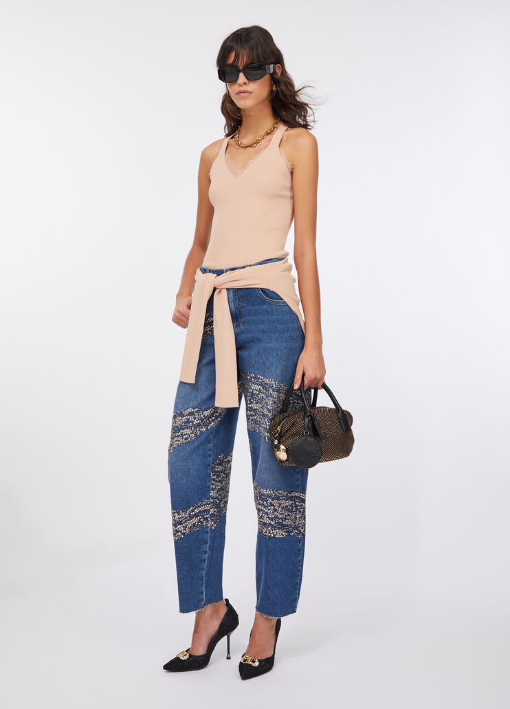 Lace top powder pink Liu Jo - large image number 5