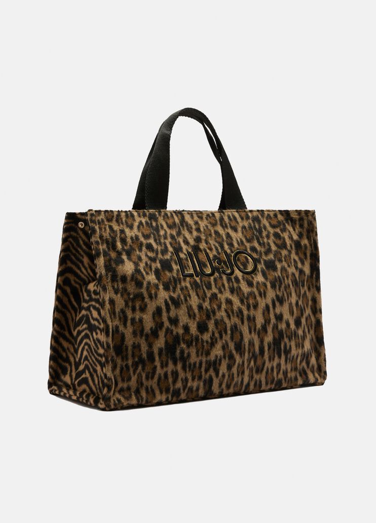 Large animal-print shopping bag animal print Liu Jo - large image number 2