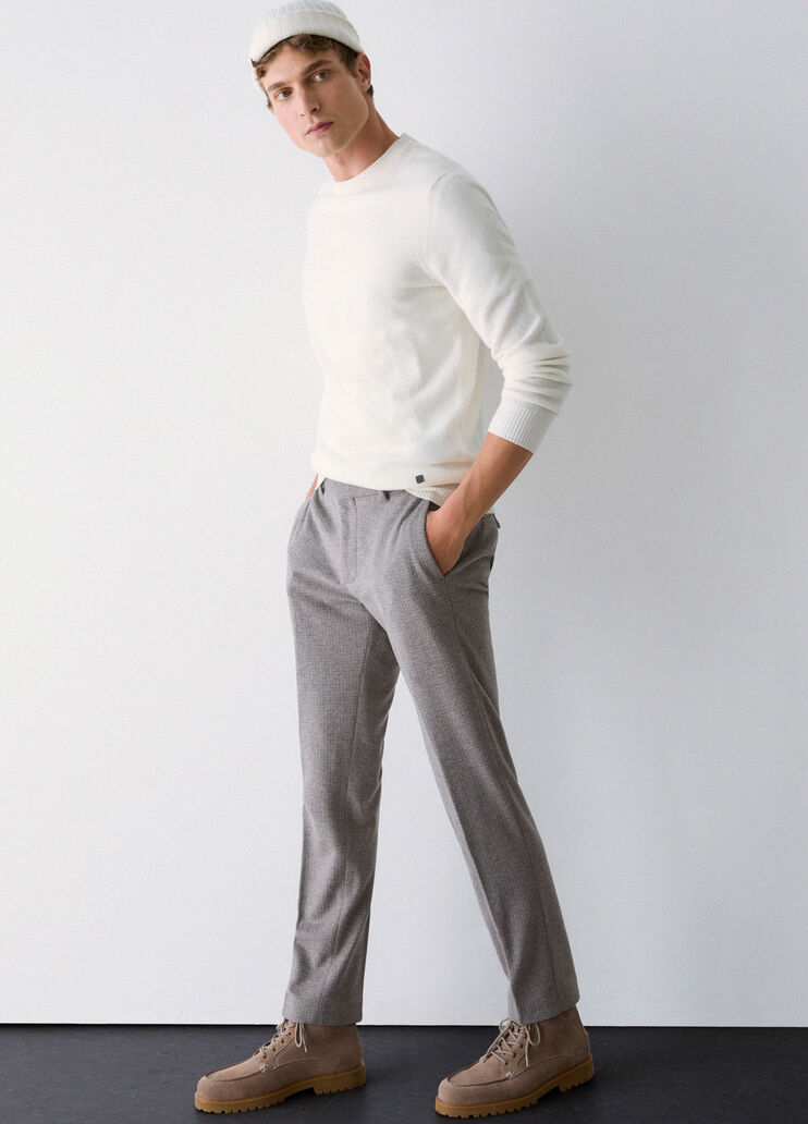 Beaver Wool Blend Trousers khaki Liu Jo - medium