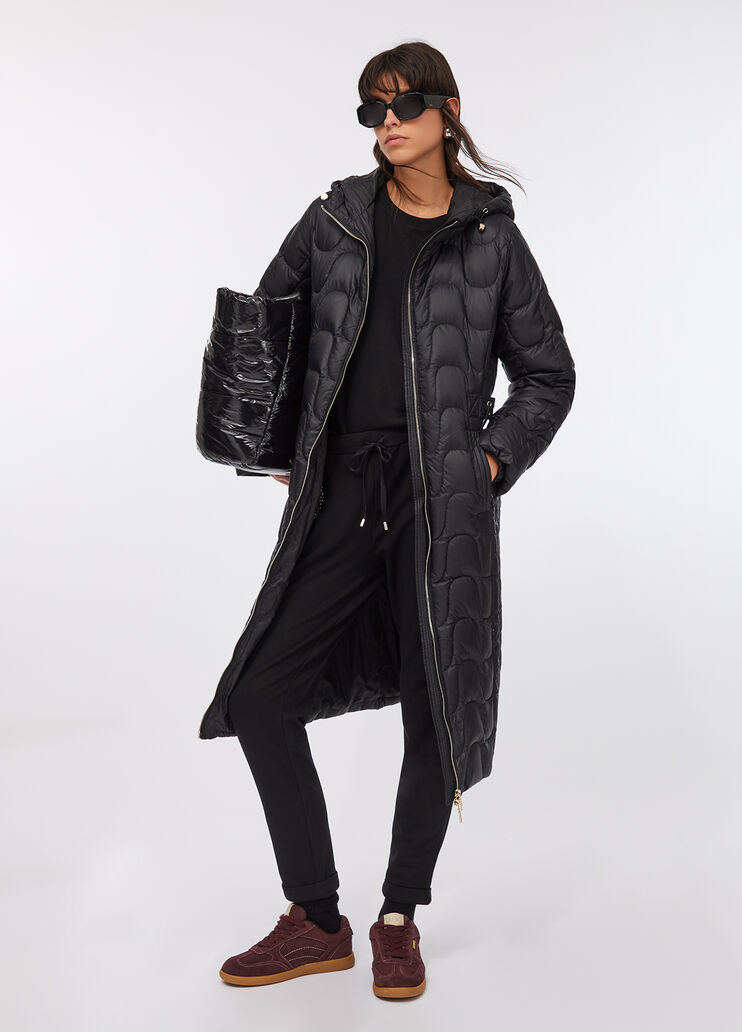 Manteau en nylon matelassé noir Liu Jo - large image number 5