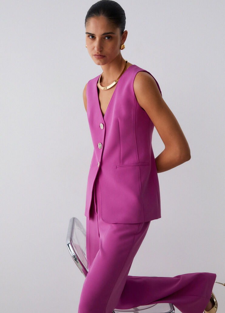 Regular-fit waistcoat orchid pink Liu Jo - medium