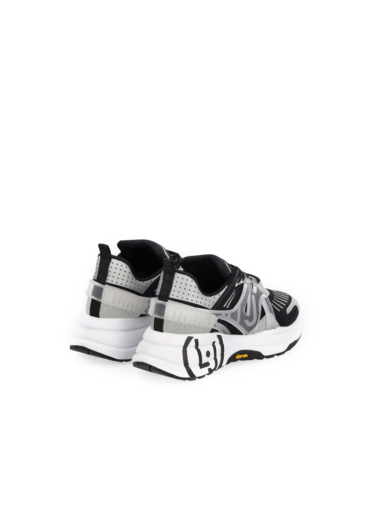Eco friendly sneakers powered by Vibram colour white black silver Liu Jo